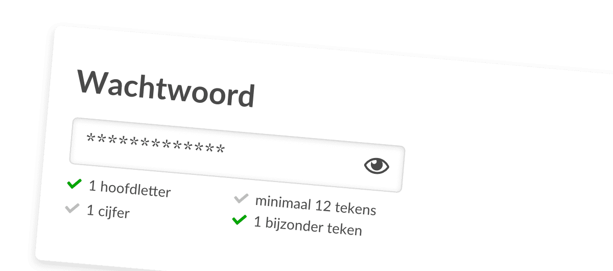 Help bij een sterk wachtwoord